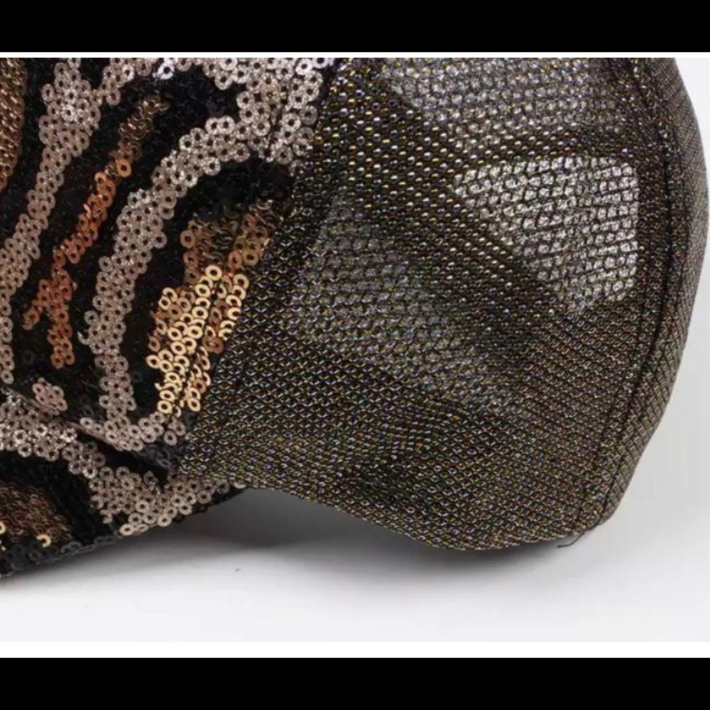 Must Have Diva Sequin Shiny Leopard Print Cap - image 3